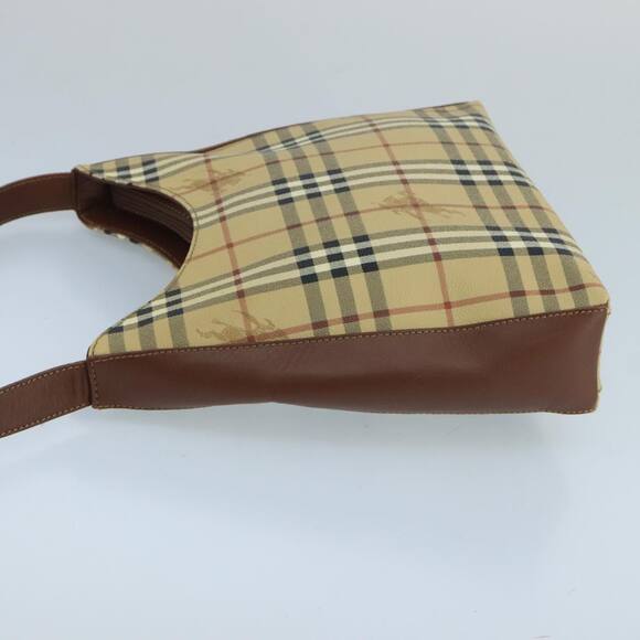 Burberry Nova Check Shoulder Bag Pvc Leather Beige - Picture 5 of 16